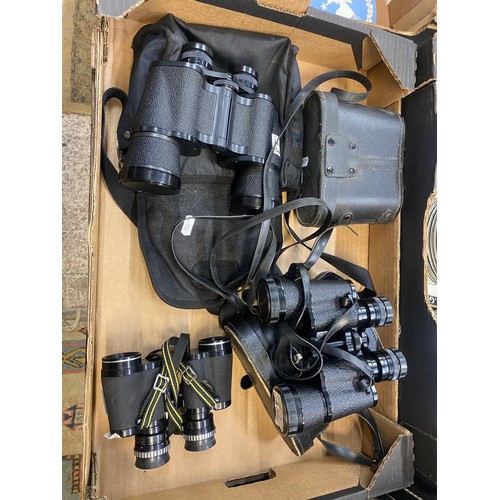 602 - Three pairs of Binoculars to include Miranda Gold Coated Optics 8x30, Panorama Coated Optics 8x40 an... 