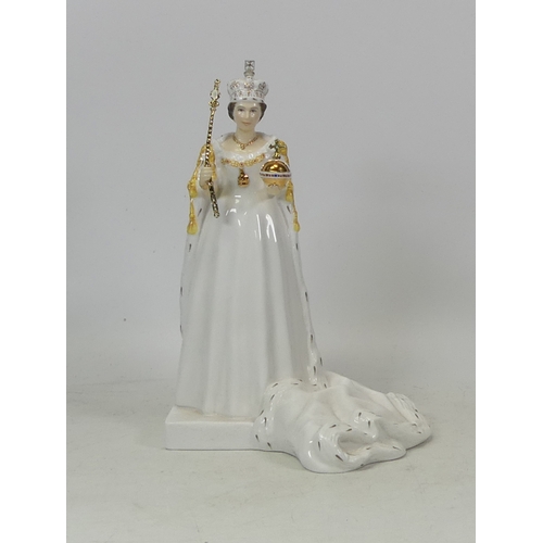 373 - Coalport figure Diamond Jubilee HM Queen Elizabeth