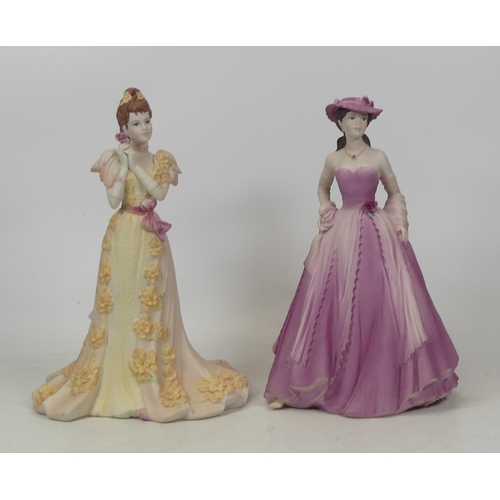 403 - Coalport, Two Age of Elegance Figures Midsummer Dream and Evening Promenade (2)