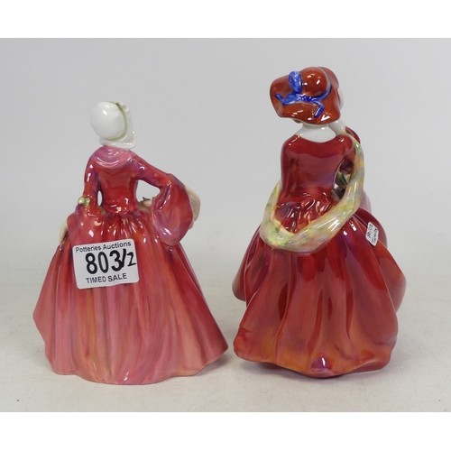 43 - Royal Doulton Figurines - Janet HN1537 & Top O' Hill HN1834 (2)