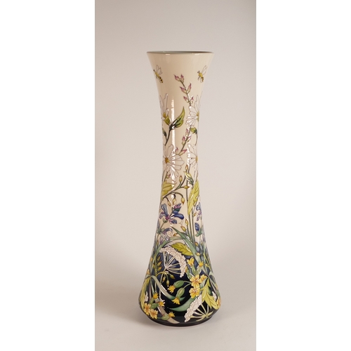 469 - Moorcroft Wild Carrot Meadow Vase 365/20 H:51cm Limited Edition 9/15 Signed By Designer Nicola Slane... 