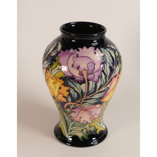 470 - Moorcroft Ravishes Vase 65/9 H:23cm Limited Edition 12/15 Sighned By Degigner Emma Bossons FRSA. RRP... 