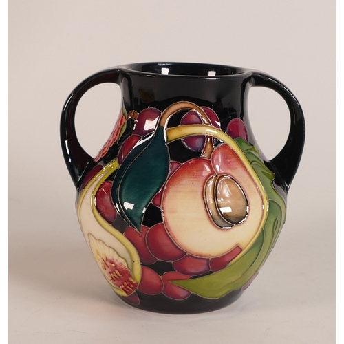 477 - Moorcroft Queens Choice Twin Handled Vase 5/4 H:10cm Signed By Designer Emma Bossons FRSA RRP:£475