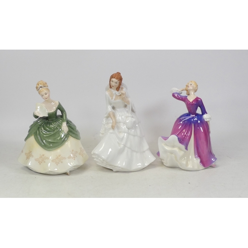 119 - Three Royal Doulton Lady Figures to include Melissa HN2467,   Barbara HN2962 and Soiree HN2312. (H: ... 