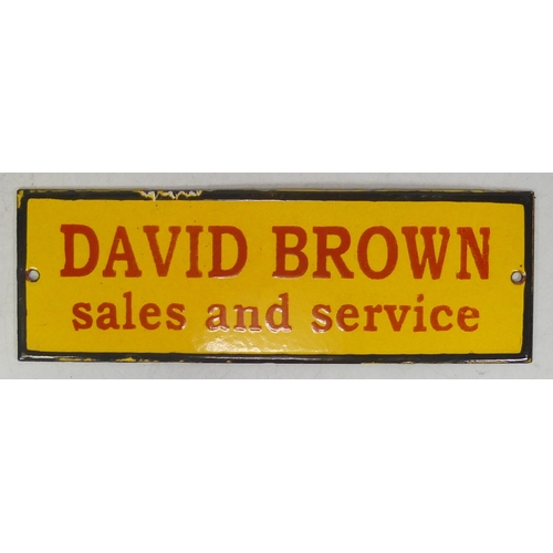 718 - Enamel rectangular advertising sign 