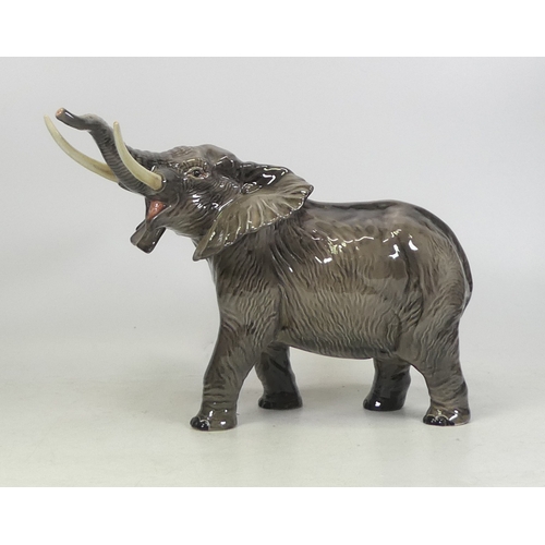 97 - Beswick large elephant with outstretched trunk 998