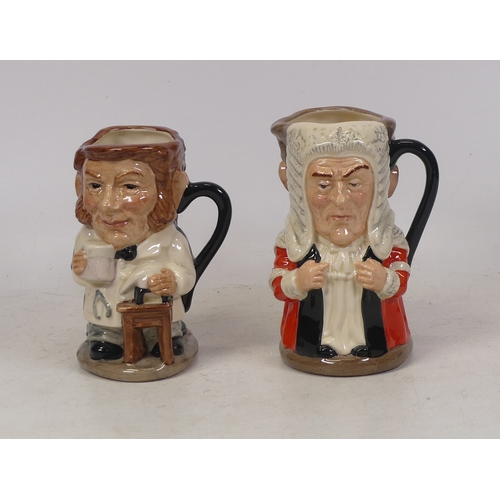 175 - Two Royal Doulton Toby Jugs to include Dr Jekyll & Mr Hyde D7024 and The Judge & Thief D6988, boxed.... 