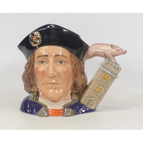 182 - Royal Doulton Large Character Jug Richard III D7099, Limited Edition No.269 of 1500, with certificat... 