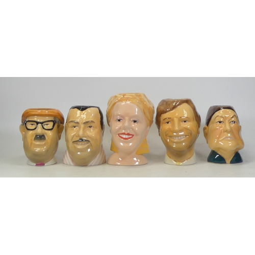 230 - Five Carlton Ware Coronation Street character jugs: Bet Lynch, Albert Tatlock, Stan Ogden, Mike Bald... 