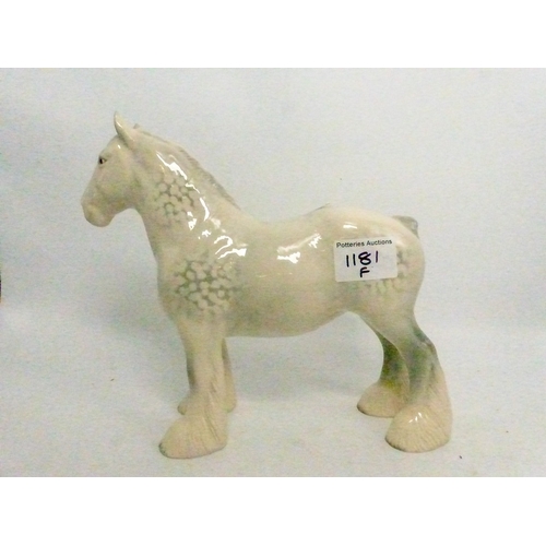 94 - Beswick grey shire mare model 818.