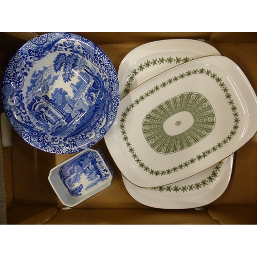 353 - Four pieces of Spode ceramics to include 2 Provence pattern serving platters, an Italian pattern lar... 