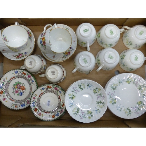 357 - Minton tea ware to include Spring Valley 6 x tea cups, 6 x saucers and 5 x side plates, 4 tea cups a... 