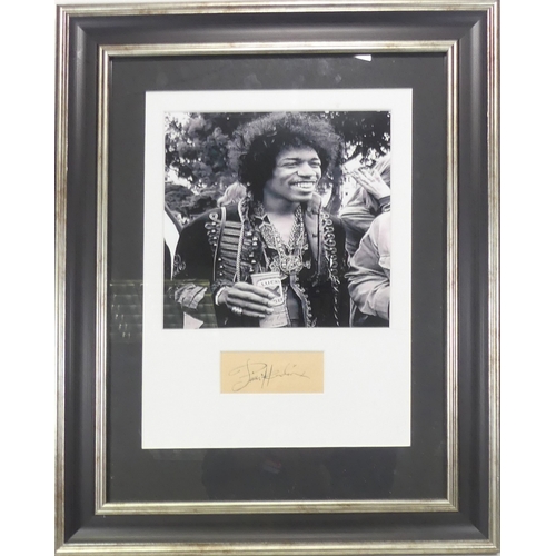 468 - Genuine Jimi Hendrix (1942-1970) Signature. Provenance from Sandra and Stephen Green of Acoustica, C... 