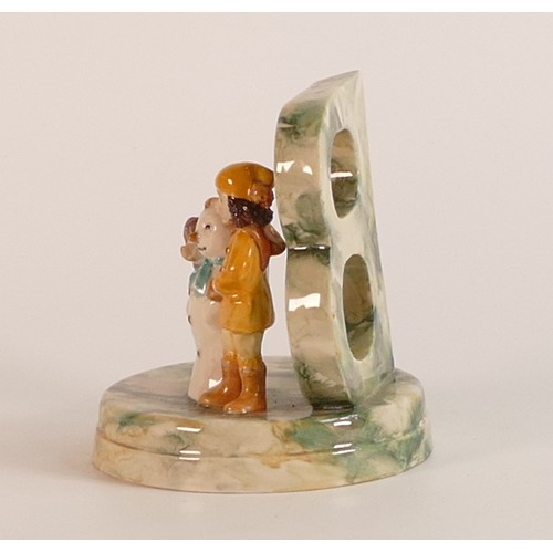 19 - Kevin Francis, unusual alphabet model of a girl with a snowman. Painted by John Michael.