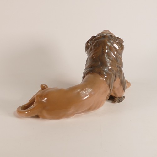 62 - L. Jensen for Royal Copenhagen, rare model of reclining Lion 1268