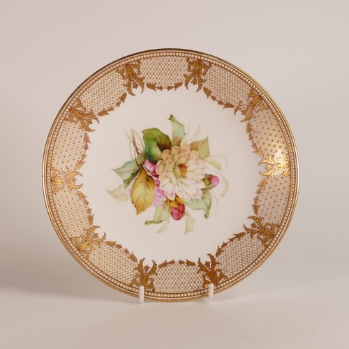 68 - A mixed collection of 19th and 20th century porcelain including Royal Worcester red ground cabinet p... 