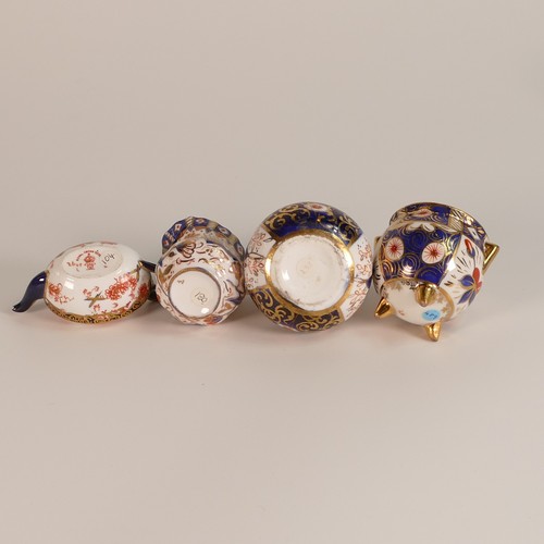 85 - A good collection of twelve Imari Porcelain miniatures including - Royal Crown Derby 2649 tea pot an... 