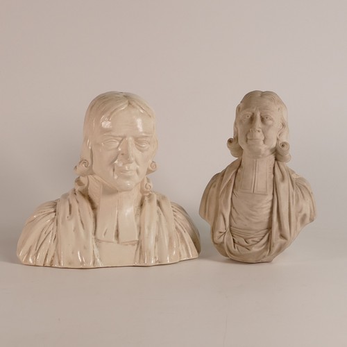 162 - Two busts of Rev. John Wesley (1703-1791) to include one from Grimwades Royal Winton, moulded name t... 