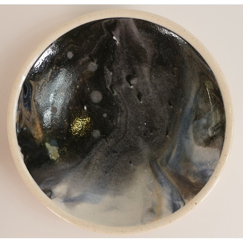 178 - Isabella Pope, Studio Pottery Agate Glaze Bowl. Base is inscribed 'August 31 1997 Princess Diana Die... 