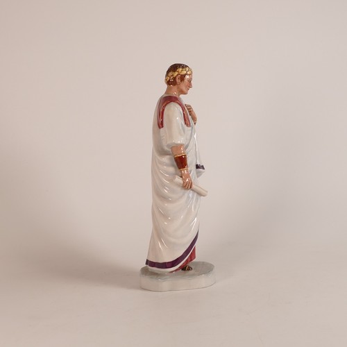 193 - Coalport, colour prototype model of Julius Caesar. Base has blue printed 'Coalport' backstamp alongs... 