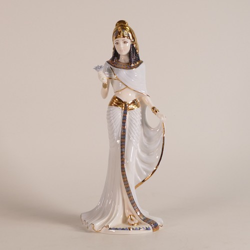 195 - Coalport, three Compton & Woodhouse limited edition figures of Helen of Troy, Delilah and Cleopatra.... 