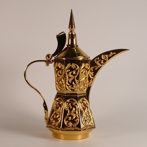 273 - De Lamerie, heavily gilded Royale pattern Arabic coffee pot. Specially made high end quality item. M... 