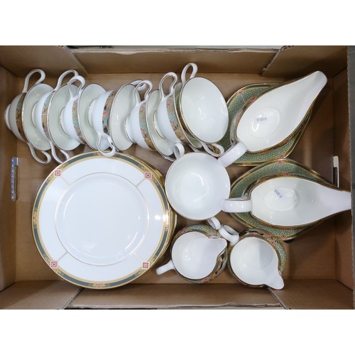 307 - Wedgwood Bone China 'Samarkand' part Tea/Dinner/Coffee Set including Coffee Pot, Tea pot, Two Lidded... 