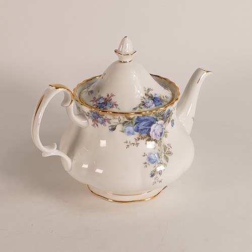 315 - Royal Albert Moonlight Rose tea pot (seconds). Height: 16cm