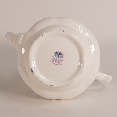 315 - Royal Albert Moonlight Rose tea pot (seconds). Height: 16cm