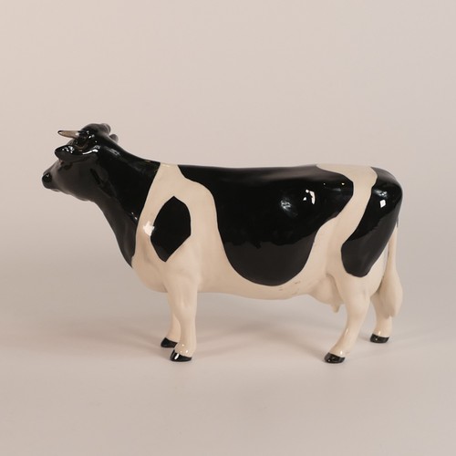 353 - Beswick, Belted Galloway cow model 4113A together with Fresian Cow (2)