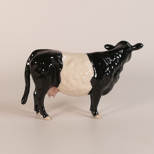 353 - Beswick, Belted Galloway cow model 4113A together with Fresian Cow (2)