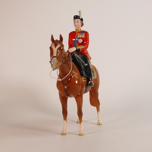 364 - Beswick HM Queen Elizabeth II 1546, on chestnut Imperial horse trooping the colour.