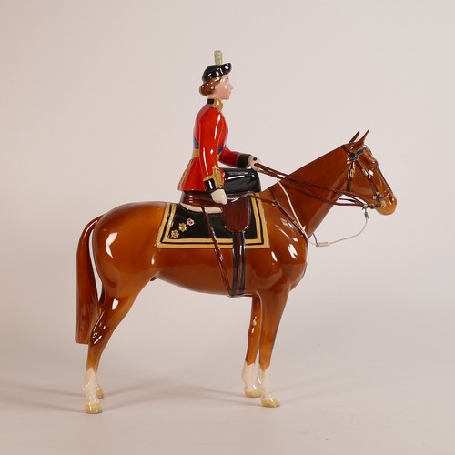 364 - Beswick HM Queen Elizabeth II 1546, on chestnut Imperial horse trooping the colour.