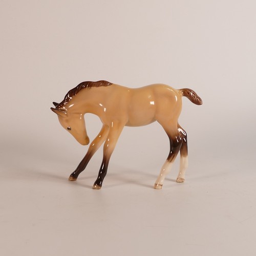 376 - Beswick Dunn foal head down 947, made for the 1997 collectors club.