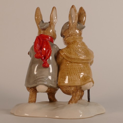 389 - Beswick Beatrix Potter's character figure Two Gentlemen Rabbits P4210.