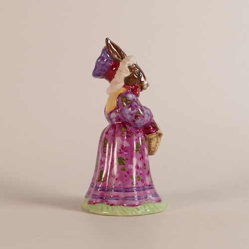 394 - Royal Doulton bunnykins figure Mrs Bunnykins DB19, painted in a different colourway with floral dres... 