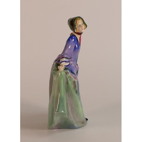 399 - Royal Doulton, early figure Sweet Anne HN1318 in blue and green colourway.