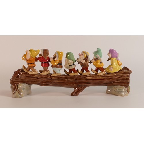 400 - Royal Doulton Snow White and the Seven Dwarfs figure group, modelled as Heigh Ho, limited edition 04... 