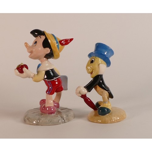 402 - Royal Doulton Disney Showcase figures, 'Pinocchio' FC4 and 'Jiminy Cricket' FC5 (2)