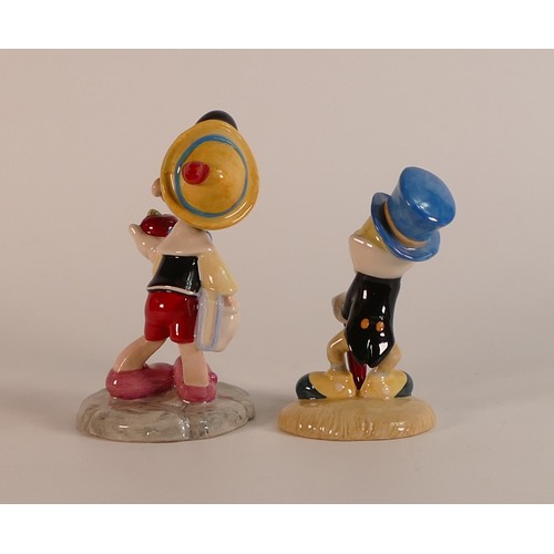 402 - Royal Doulton Disney Showcase figures, 'Pinocchio' FC4 and 'Jiminy Cricket' FC5 (2)