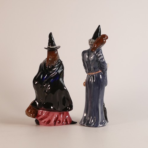 412 - Two Royal Doulton character figures to include 'Witch' HN4444 and 'The Wizard' HN2877. (H: 25cm) (2)