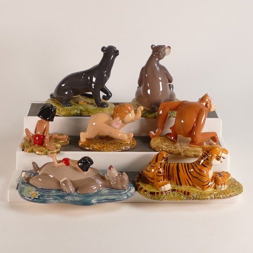 418 - Royal Doulton Jungle Book figures: including Shere Khan JB5, King Louie JJB7, Bagheera JB4, Baloo JB... 