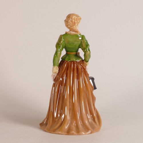 427 - Royal Doulton prototype figure of Fair Maid in brown dress and green blouse holding a pail, impresse... 