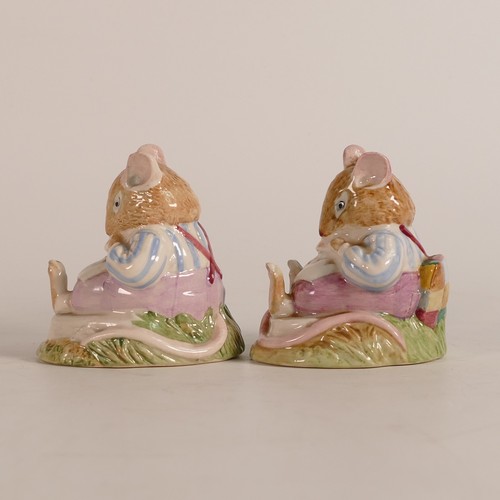 429 - Royal Doulton rare Brambly Hedge figure Mr Toadflax DBH10, the rejected rude version together with t... 