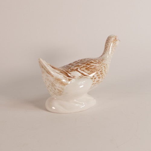 469 - Royal Doulton, early model of a Mallard HN229 in unusual brown and white colourway. Printed brown 'R... 