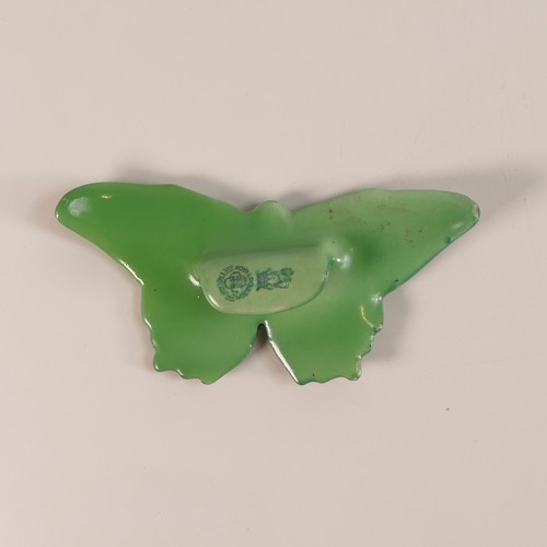 479 - Royal Doulton, Butterfly clip in green colourway. Underglaze printed green backstamp to back. Length... 