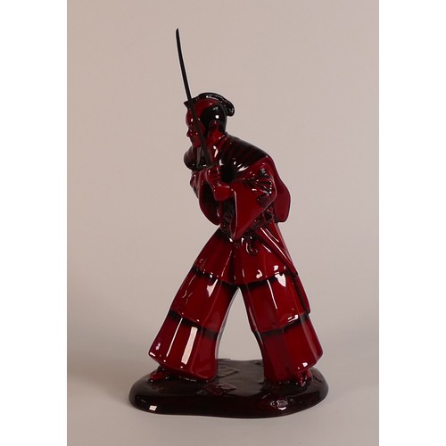 491 - Royal Doulton, Flambe Samurai Warrior HN3402. Limited edition numbered 163 of 950. Modelled by Rober... 