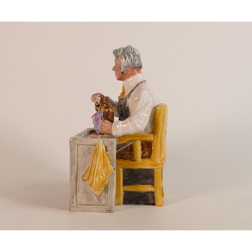 505 - Royal Doulton coloured prototype character figure 'The China Repairer' 2775 (H:17.5cm)