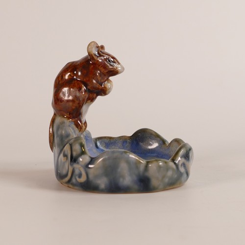 529 - Doulton Lambeth, Stoneware Mouse Bibelot. Impressed model number '8669'. Height: 8cm