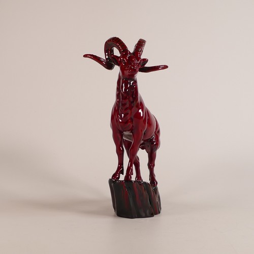 564 - Royal Doulton Flambe model of Hebei Goat BA36 from the Burslem Artwares, height 26cm, limited editio... 